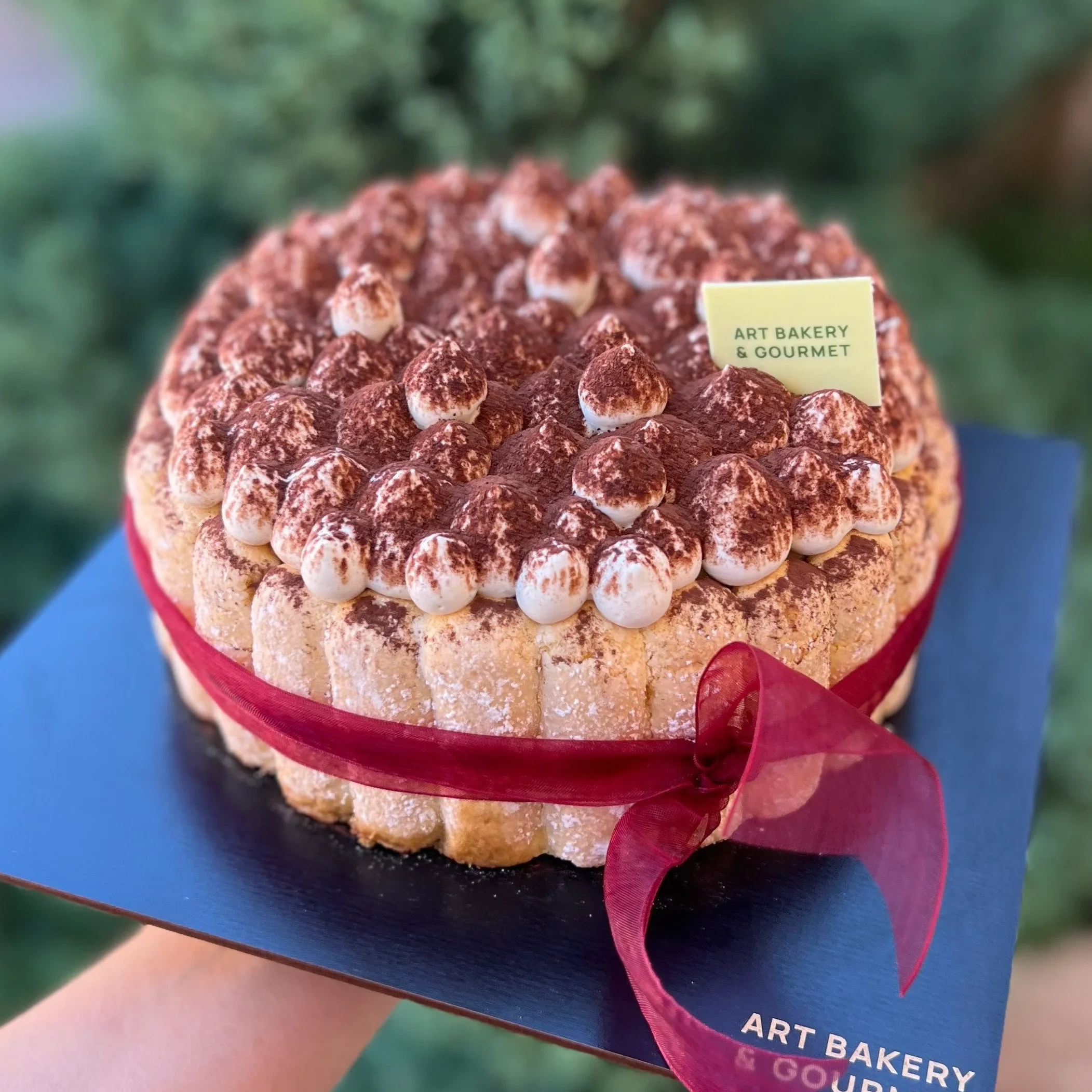 tan bakery cake